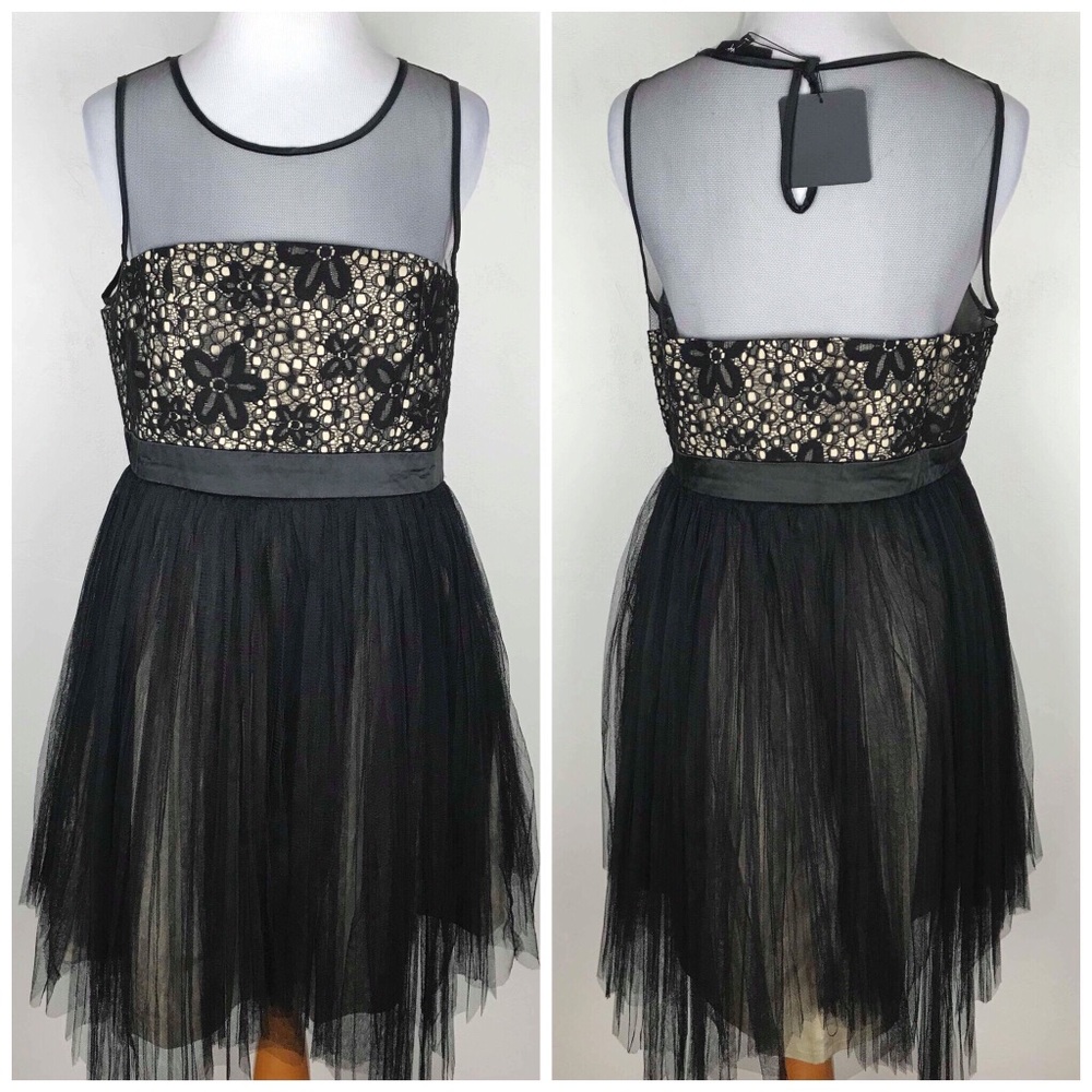 RYU Lace Mesh Dress New With Tags